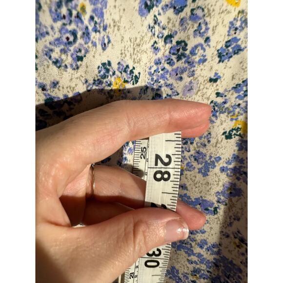 Uniqlo Pants Womens Large Beige Floral Satin Pockets Cottagecore Boho Wide Leg - Picture 7 of 9